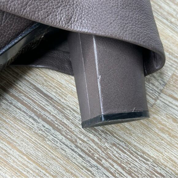 See by Chloe Melia Two Tone Leather Suede Foldover Heeled Boots Size 40 - Picture 15 of 15